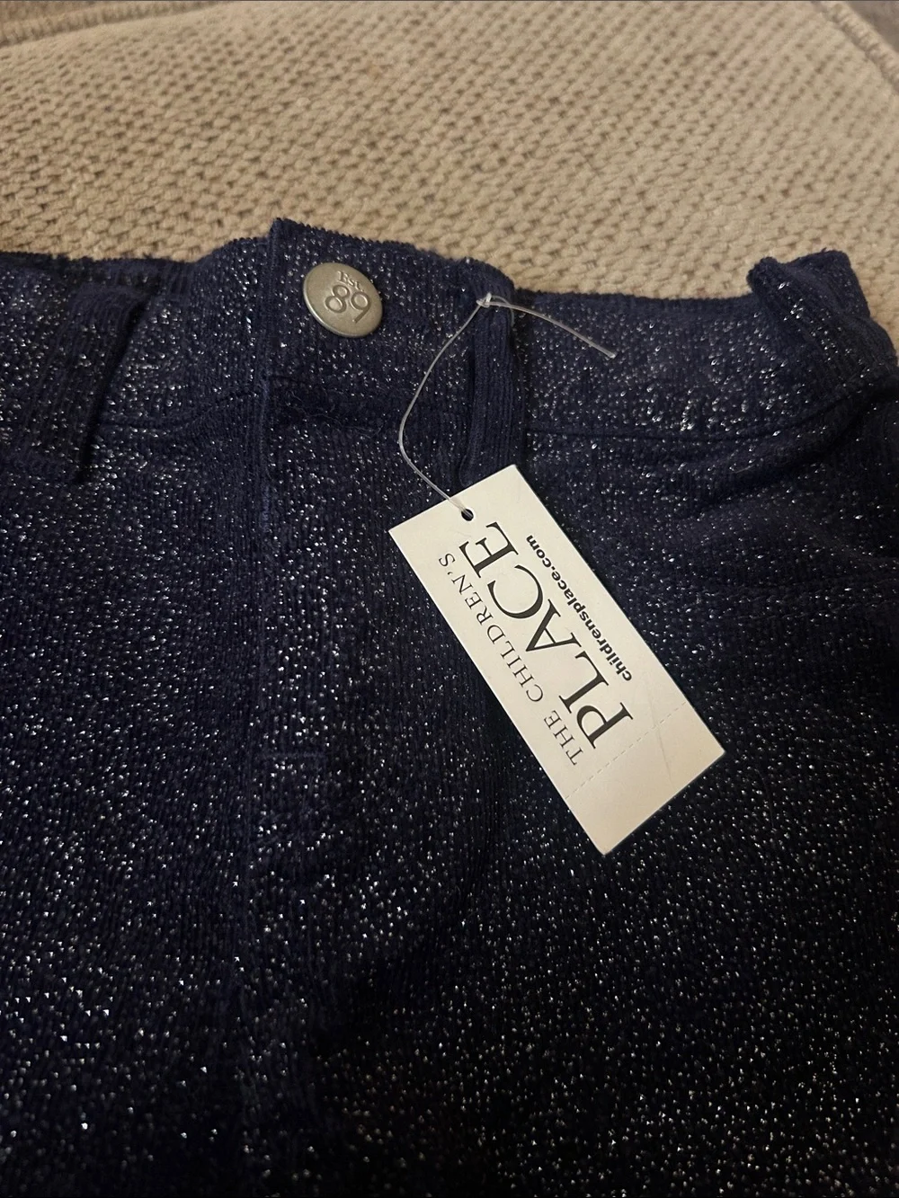 The children’s Place Slim Sparkle Navy Jeans